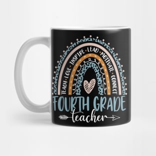 Fourth Grade Rainbow Girls Boys Teacher Team 4th Grade Squad Mug